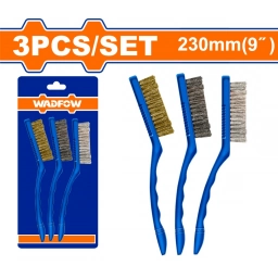 SET X3 CEPILLOS ABRASIVOS 9 NYLONBRONCEACERO WADFOW WBH3609