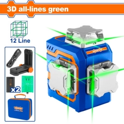 NIVEL LASER 3D VERDE WADFOW WLE2M12
