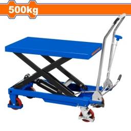 PLATAFORMA ELEVADOR HIDRAULICA MESA ZORRA MANUAL 500KG WADFOW WNX1R50