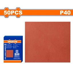 PACK X 50 LIJA PAPEL P MADERA GRANO 40 WADFOW WSM2501