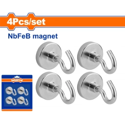 SET X 4 GANCHOS PITON ABIERTO IMANTADO WZE2K11 WADFOW