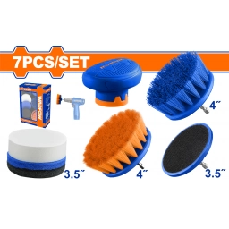 SET X 7 CEPILLOS PARA TALADRO WADFOW WND5402