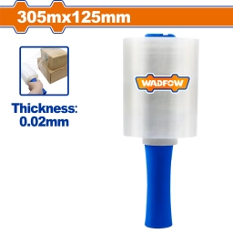 FILM STRETCH 305M X 125MM CON MANGO PARA EMBALAJE WADFOW WXR1303