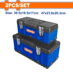 SET X 2 CAJAS DE HERRAMIENTAS METAL Y PLASTICO 15.5" Y 18.5" WTB6A02