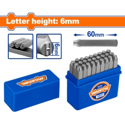 SET X 27 LETRAS DE GOLPE A-Z Y SIMBOLOS 6MM WCC9276