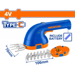 MINI CORTA CERCO JARDIN BATERIA 4V USB 106MM WJC1504