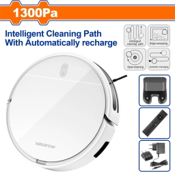 ASPIRADORA ROBOT 1300PA INTELIGENTE C CONTROL BASE DE CARGA AUTOMATICA PATRON DE LIMPIEZA WVN1513 
