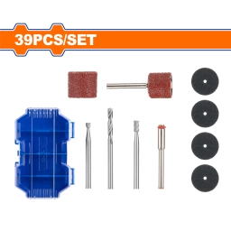 SET X 39 PCS ACCESORIO MINI TORNO 1/8 WRR1039 WADFOW