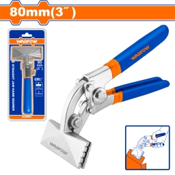 PINZA DOBLADA CERRADOR PERFILES CHAPA 80MM 3" WADFOW WZB8002