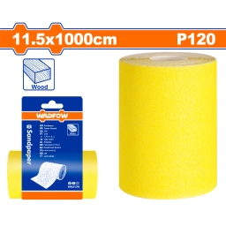 ROLLO LIJA GRANO 120 11.5 X 1MT AMARILLA WADFOW WSM12012