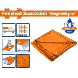 LONA NARANJA 5X6MT 90GM2 IMPERMEABLE WADFOW WTQ0956
