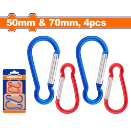 SET X 4 MOSQUETON 50MM 70MM WADFOW WQL2K01