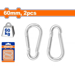 SET X 2 MOSQUETON 60MM WADFOW WQL2K03