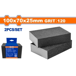 SET X 2 ESPONJA LIJADO ABRASIVA GRANO 120 WADFOW WUK2502