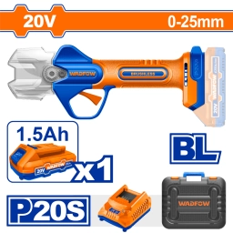 TIJERA DE PODA A BATERIA 20V P20S 0-25MM WADFOW CON WJFPB25 CARG CON BAT + VALIJA