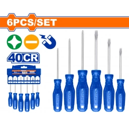 SET X 6 DESTORNILLADORES PALETAPHOLLIPS WADFOW WSS2206