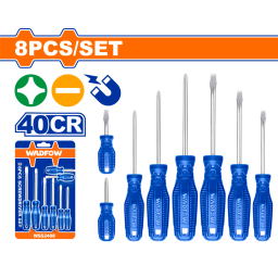SET X 8 DESTORNILLADORES PALETAPHILLIPS WADFOW WSS2408