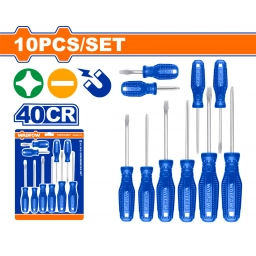 SET X 10 DESTORNILLADORES PALETA/PHILLIPS WADFOW WSS2410