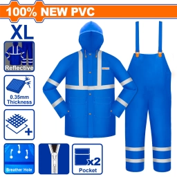 EQUIPO DE LLUVIA CON REFLECTIVO TALLE XL WADFOW WRC50XL