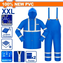 EQUIPO DE LLUVIA CON REFLECTIVO TALLE XXL WADFOW WRC5XXL