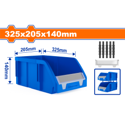 CAJA GAVETA PLASTICA 325X205X140MM WADFOW WTB0303