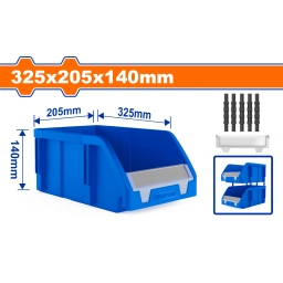 CAJA GAVETA PLASTICA 325X205X140MM WADFOW WTB0303