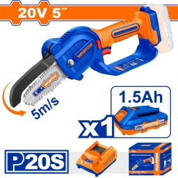 MINI MOTOSIERRA A BATERIA 5" 20V P20S C/1 BAT - WCLP552 WADFOW