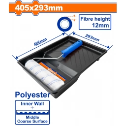 BANDEJA 40X29CM + RODILLO 23CM POLIESTER WCB3H39