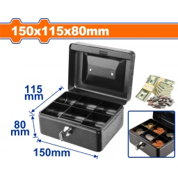 CAJA METALICA DE SEGURIDAD PARA DINERO CLLAVES 15X11,5X8CM WQQX2H02 WADFOW