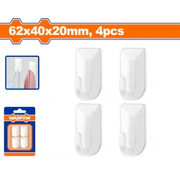 SET X 4 PERCHA AUTOADHESIVA 62x40x20mm WADFOW WPHK2K02