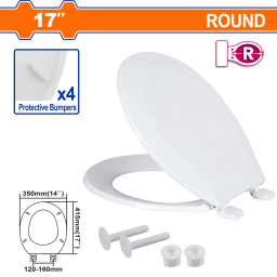 ASIENTO TAPA PARA INODORO CON TORNILLOS + TUERCAS WADFOW WTJ1101