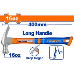 MARTILLO U�A 450G MANGO LARGO 400MM FIBRA WADFOW WHM336L