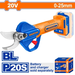 TIJERA DE PODA A BATERIA 20V P20S 0-25MM WADFOW WJFP525 SIN CARG SIN BAT