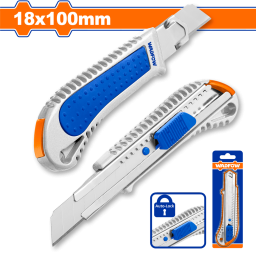 TRINCHETA 18MM X 100MM CBLOQUEO AUTOMATICO + 1 REPUESTO WADFOW WSK4928