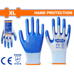 GUANTES DE NITRILO XL RECUBIERTO CALIBRE 13 WADFOW WGV2801