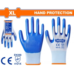 GUANTES DE NITRILO XL RECUBIERTO CALIBRE 13 WADFOW WGV2801