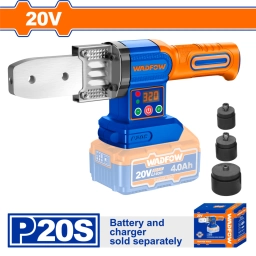 TERMOFUSORA A BATERIA P20S 20V 320°C CON ACCESORIOS SIN BATERIA SIN CARGADOR WADFOW WWM2018