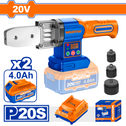 TERMOFUSORA A BATERIA P20S 20V 320�C CON ACCESORIOS + 2 BAT + CARGADOR WADFOW WWM20182