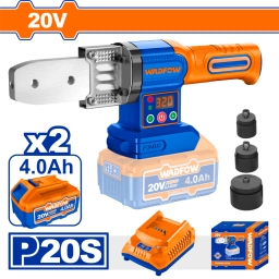 TERMOFUSORA A BATERIA P20S 20V 320�C CON ACCESORIOS + 2 BAT + CARGADOR WADFOW WWM20182