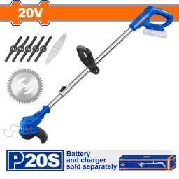 DESMALEZADORA A BATERIA P20S 20V SIN BAT SIN CARGADOR WADFOW WGTP510