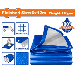 LONA 6X12MT AZUL 110GR/M2 WADFOW WTQ1862