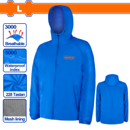 CAMPERA DE LLUVIA WADFOW TALLE L AZUL WJKT100L